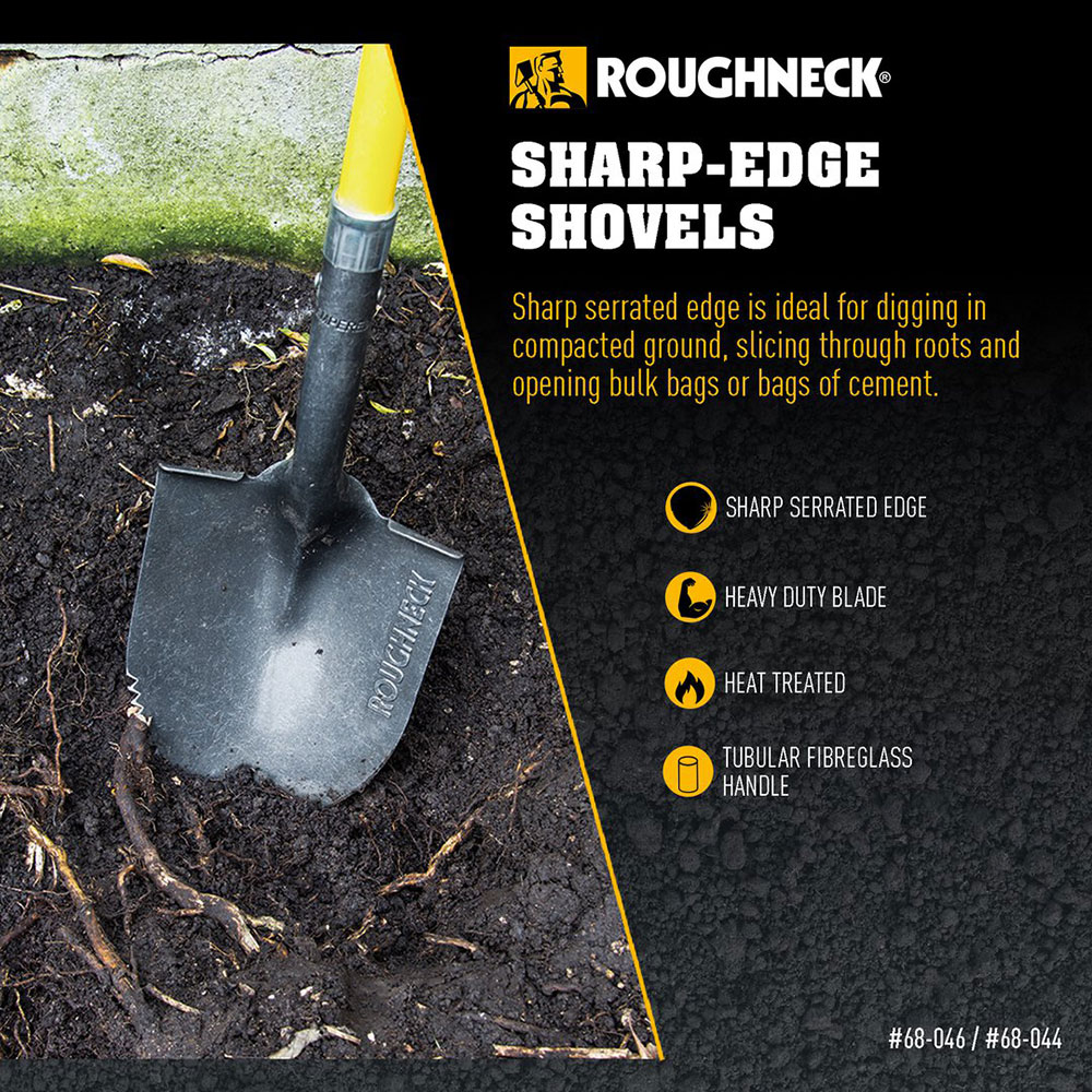 Roughneck Sharp Edge spade med langt skaft - Bilde 5